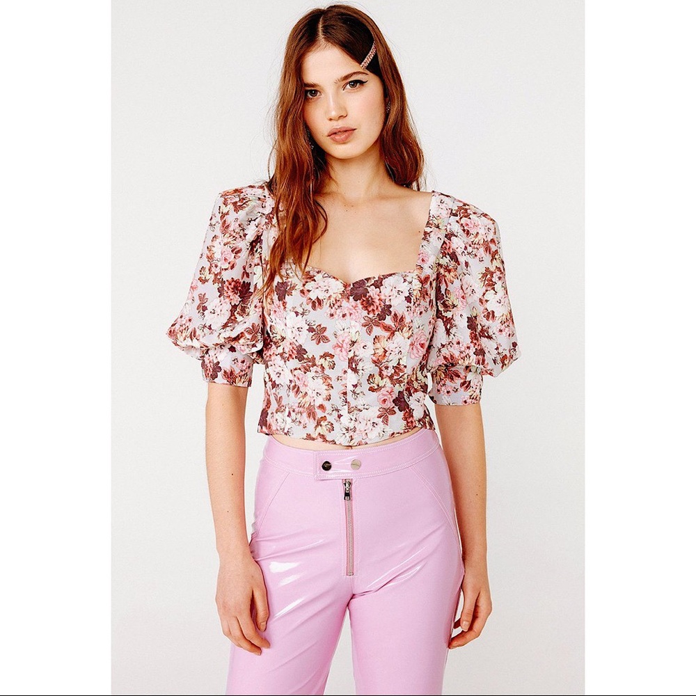 For Love And Lemons Houston Floral Blouse
